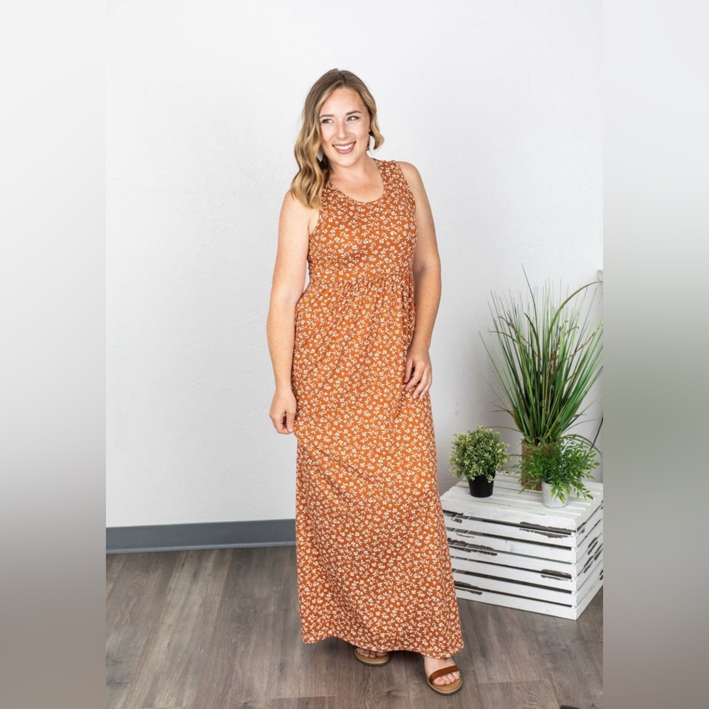 Michelle Mae Mia Floral Dress in Plus